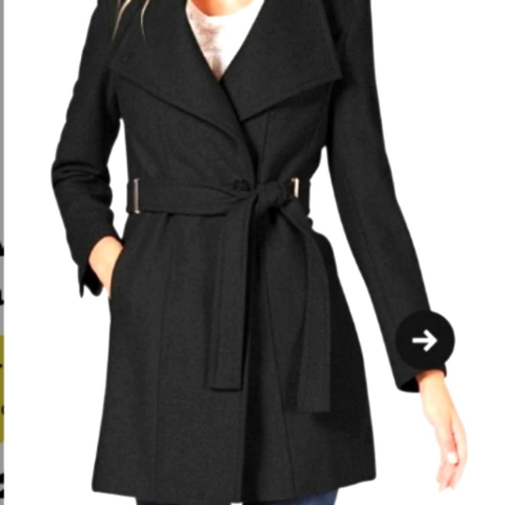 Calvin Klein Wool Peacoat Women's Medium